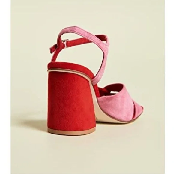 NIB Jeffrey Campbell Antique Suede Sandals Sz. 9 - Picture 4 of 11